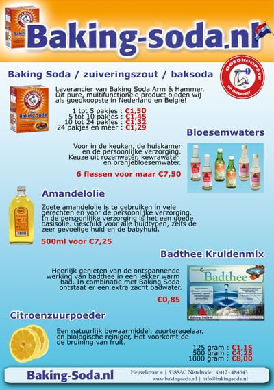 Uitbreiding assortiment Baking Soda NL