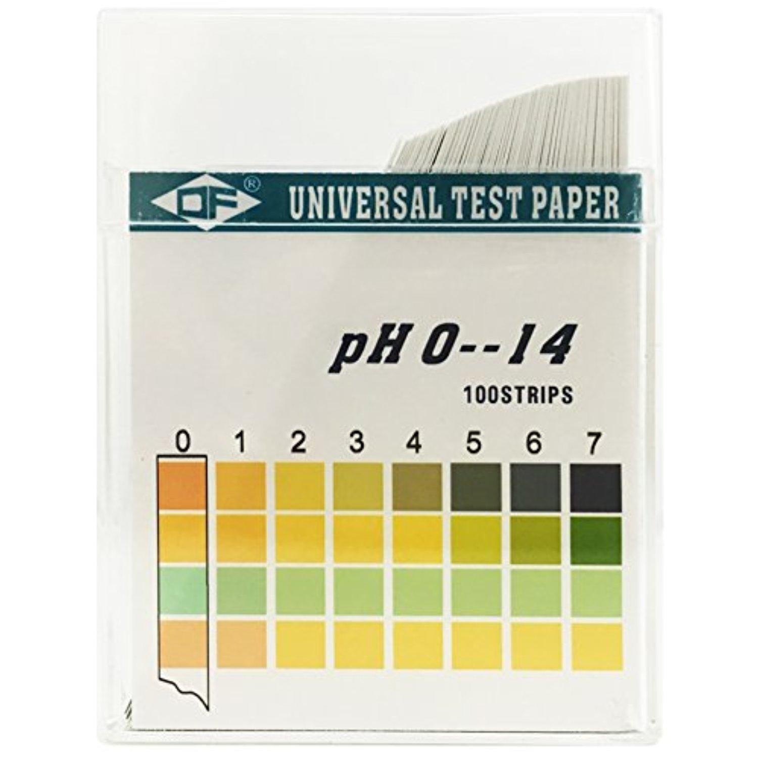thumbnail image 2 of Plastic PH Test Strips, Universal Application (pH 0~14), 100 Strips 2 of 12