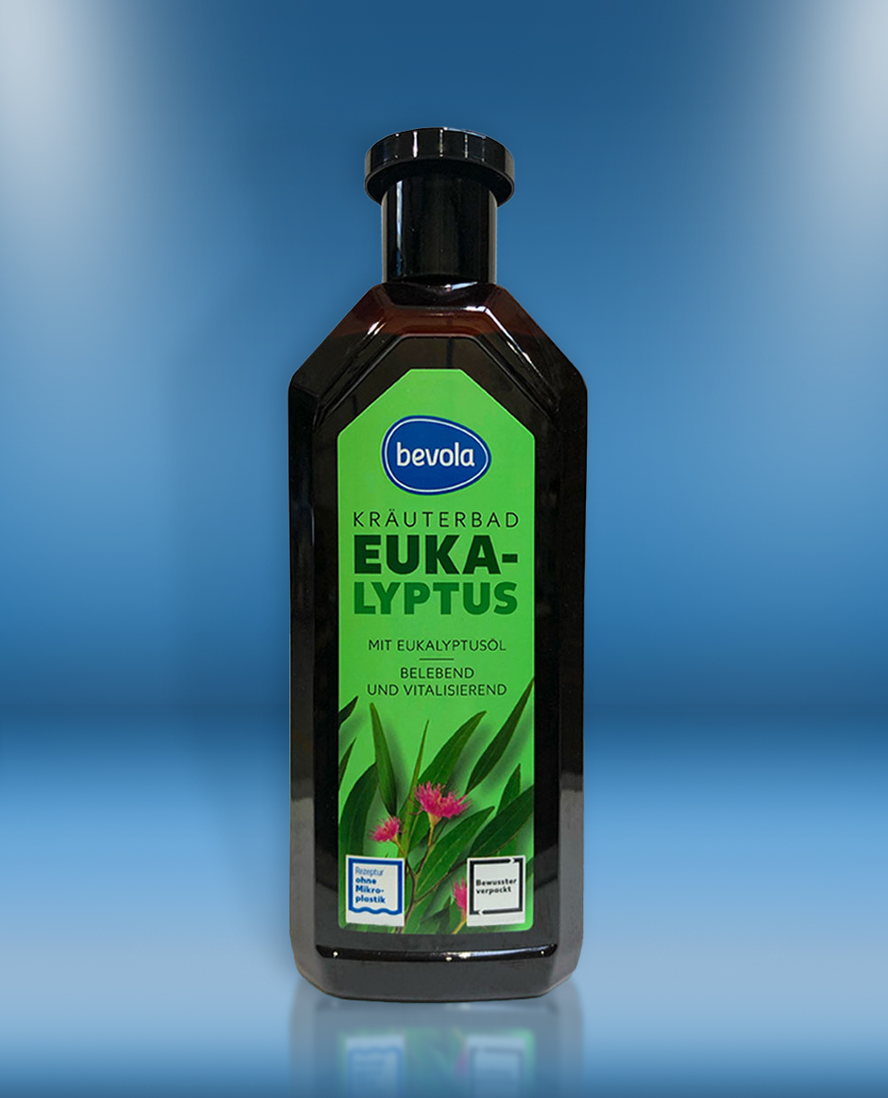 Een nacht Ingenieurs Vechter Kruidenbadschuim Eucalyptus, 500 ml, Bevola - Baking Soda NL