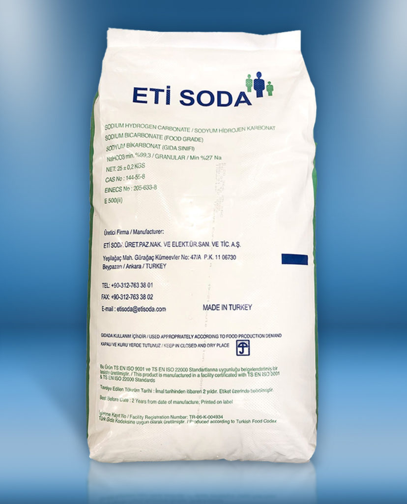 natriumbicarbonaat, 25 kg, Eti Soda Baking Soda NL