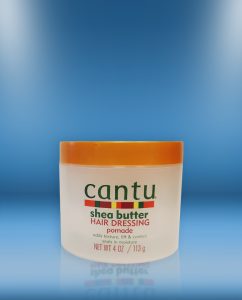Shea-butter-hair-dressing-pomade-113gr-CANTU-voorzijde-BakingSodaNL